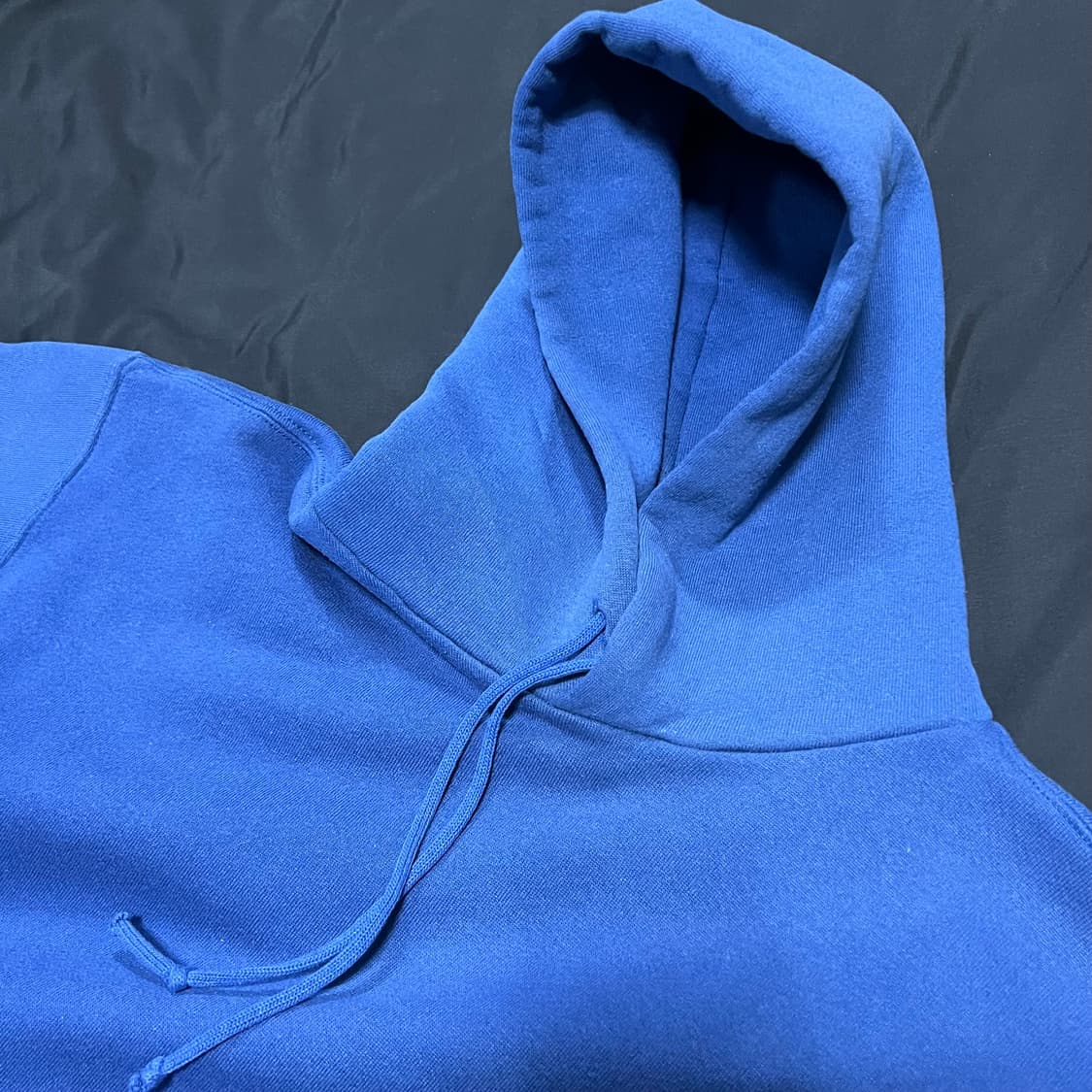 90s 러셀 후드 딥블루 made in usa 상품이미지4