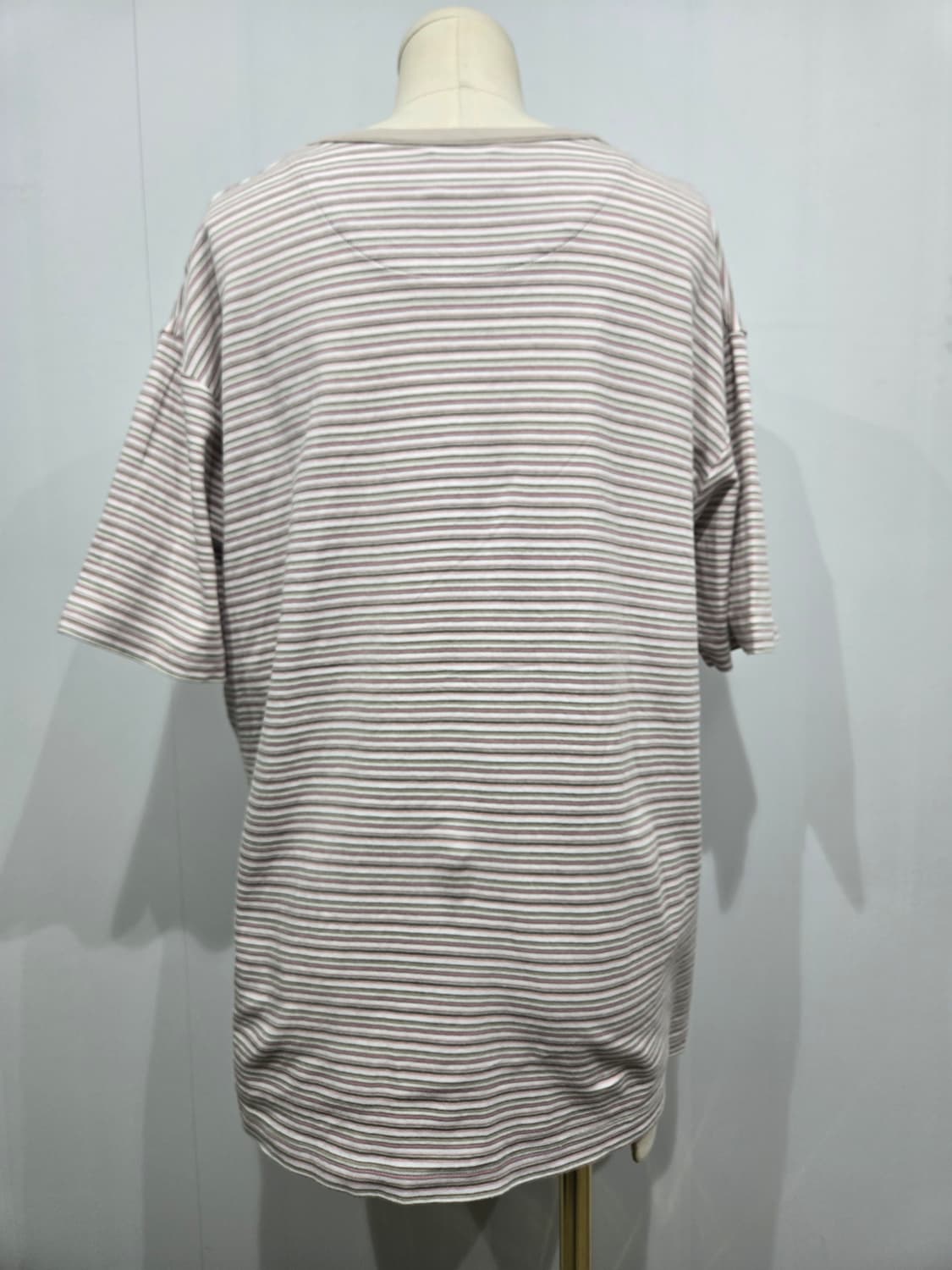 랑방 헨리넥 스트라이프 반팔 티셔츠 상품이미지2