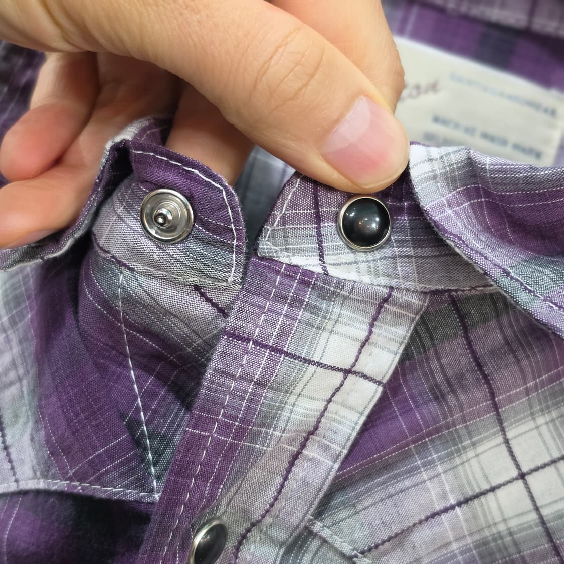 Thruxton 웨스턴 반팔 체크셔츠 - M 상품이미지7