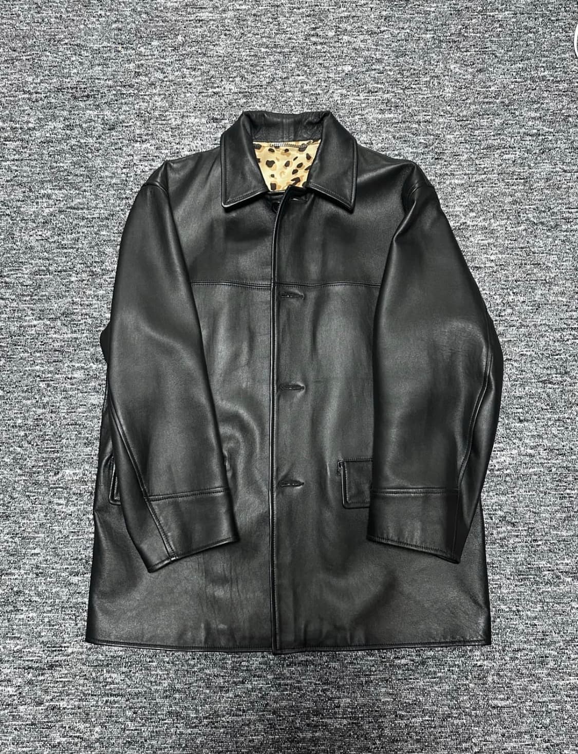 와코마리아 레더 카코트(레오파드) 상품이미지1