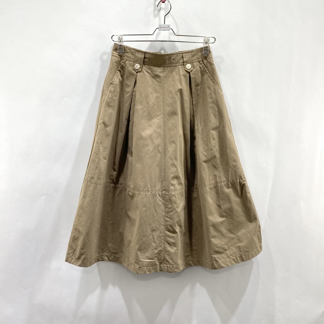 피그먼트 코튼 A라인 버클벨트 면스커트 26  상품이미지1