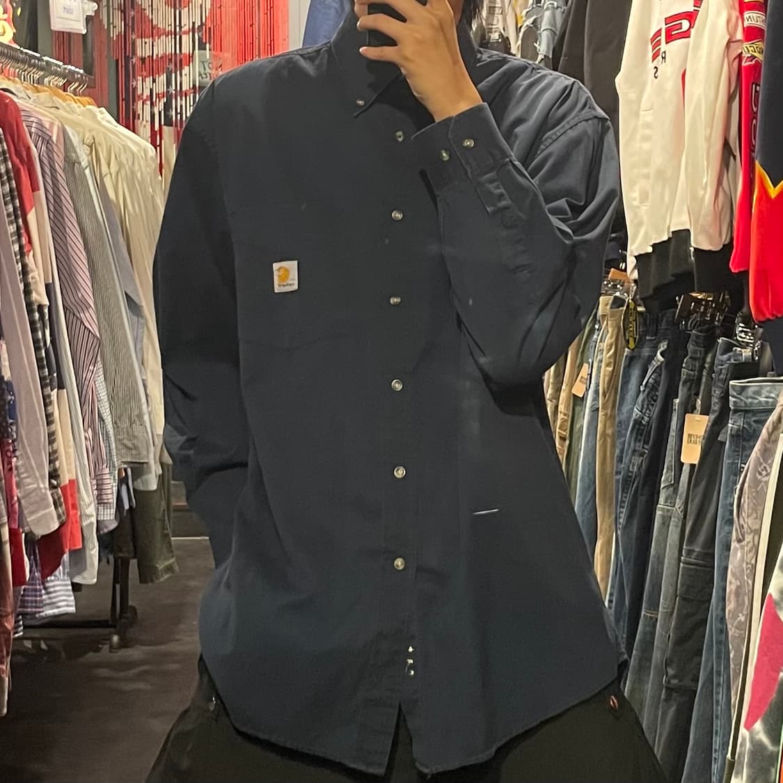 [IM] carhartt 칼하트 블랙 긴팔셔츠 상품이미지3