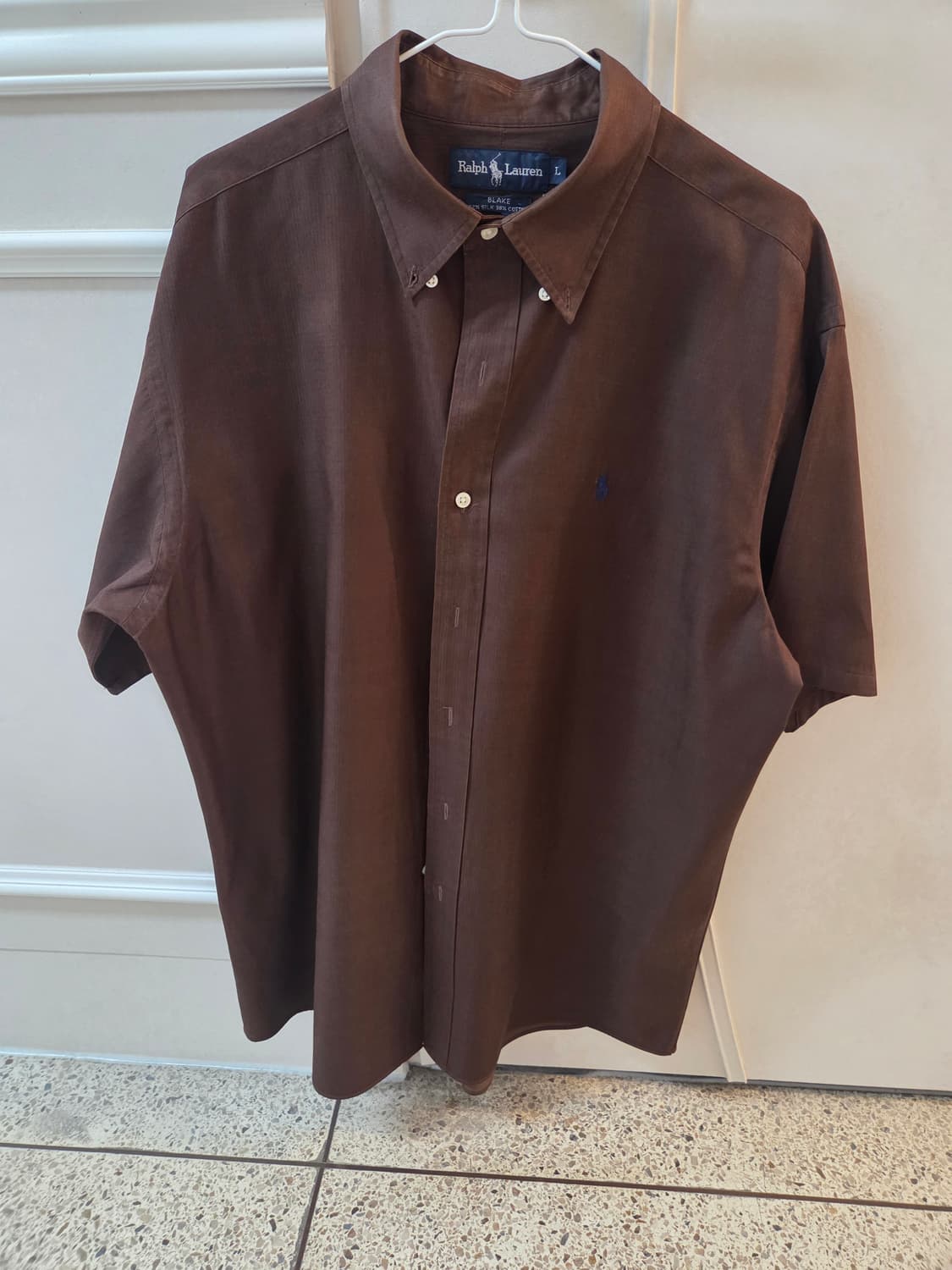 폴로 브라운 실크 셔츠 110 상품이미지1