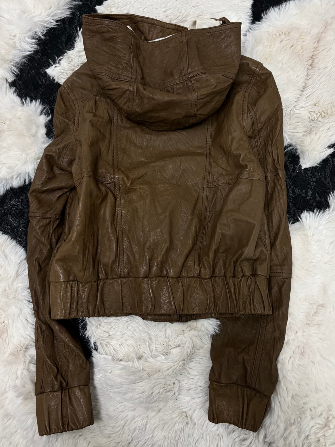 🖤RARE🖤Opium Brown Over Hoodie Leather  상품이미지8