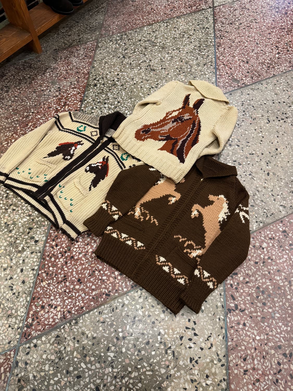 50s 웨스턴 코위찬 가디건 (M) 상품이미지3