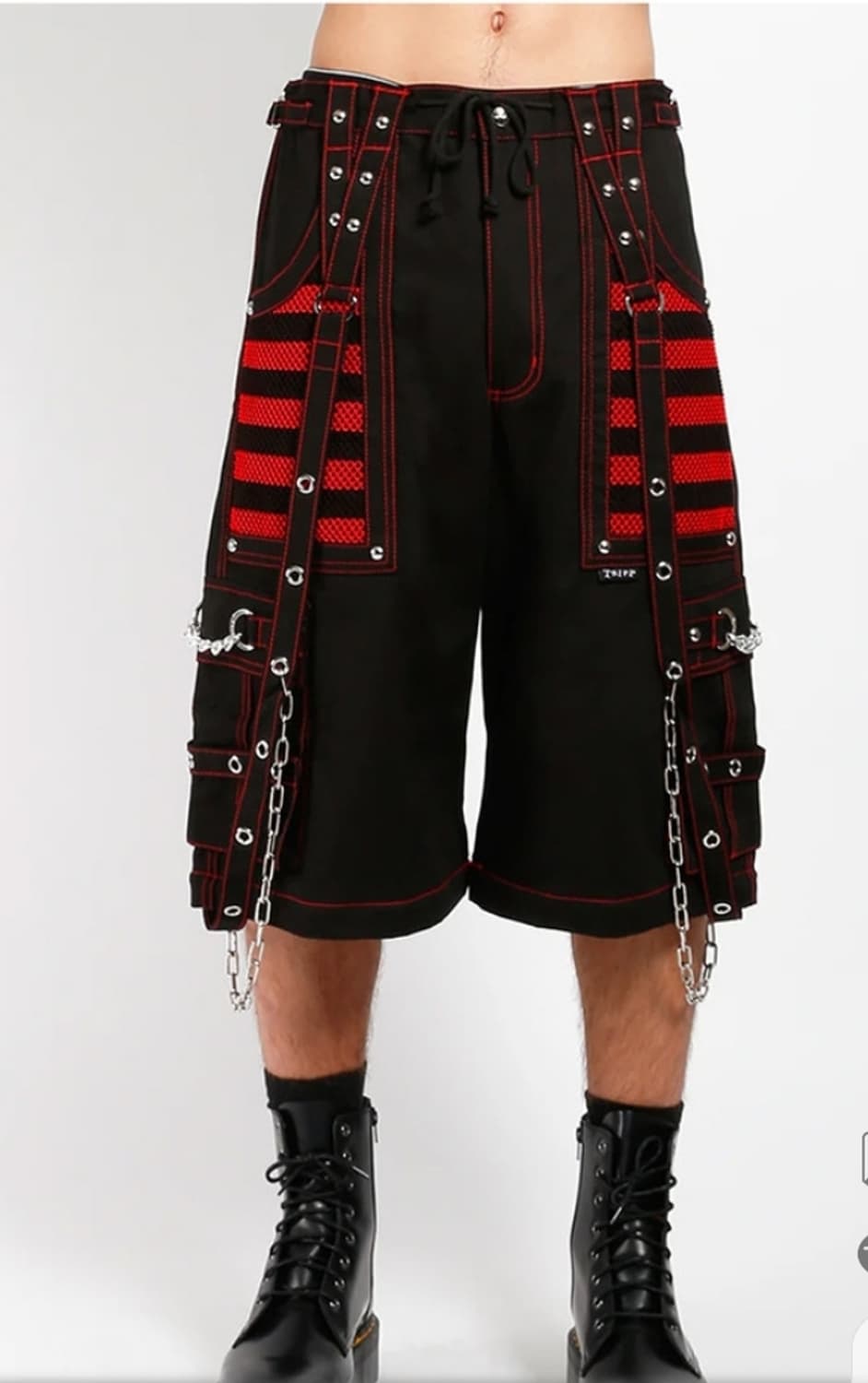 TRIPP NYC 스트라이프패턴 스트랩체인 와이드팬츠 상품이미지10