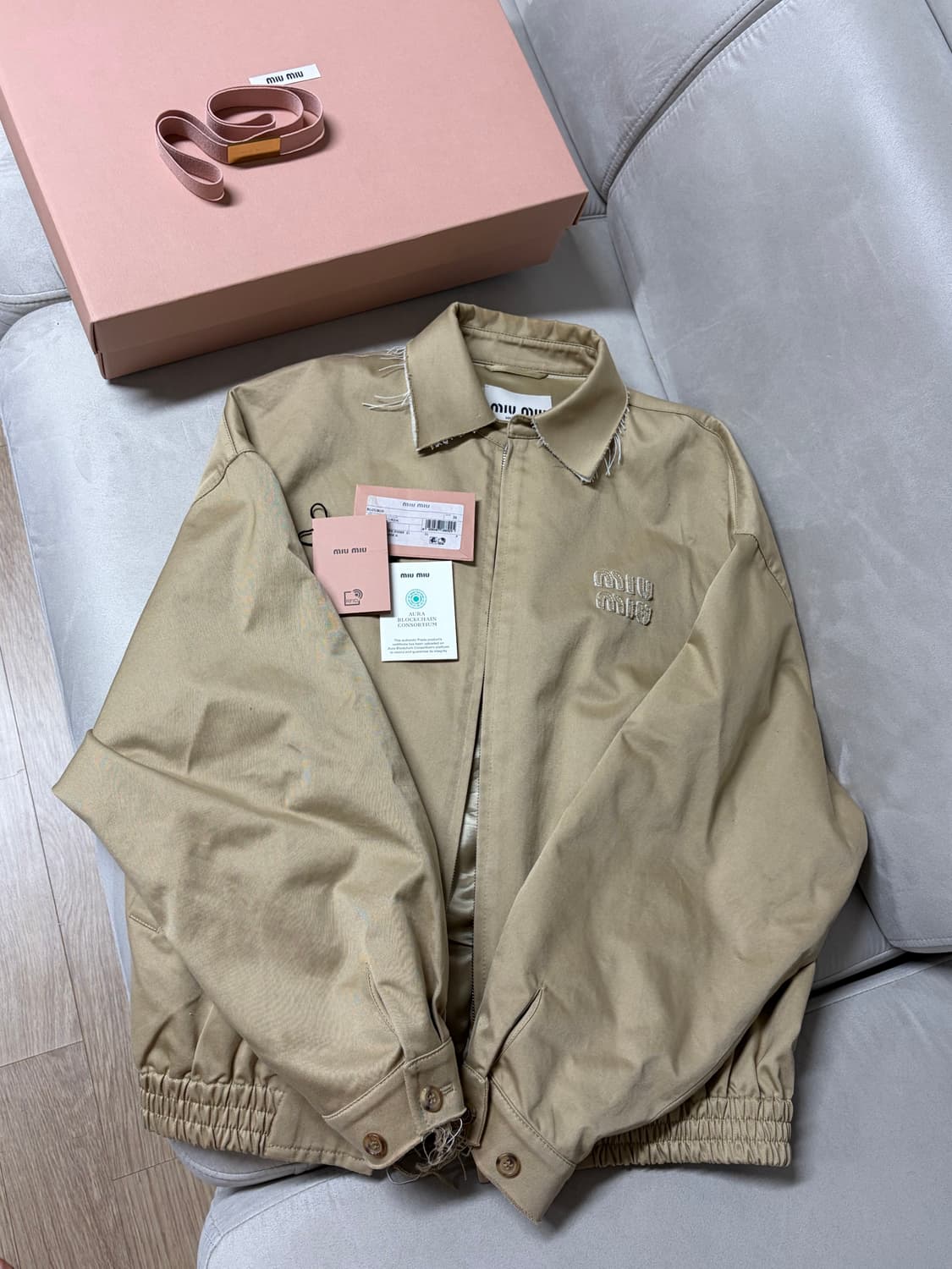 [36] 미우미우 치노 블루종 자켓 상품이미지1