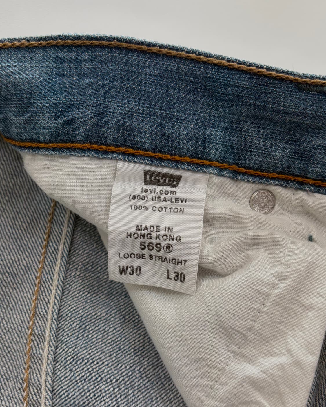 [30인치]리바이스 00s 569 루즈 스트레이트 데님 팬츠 상품이미지7