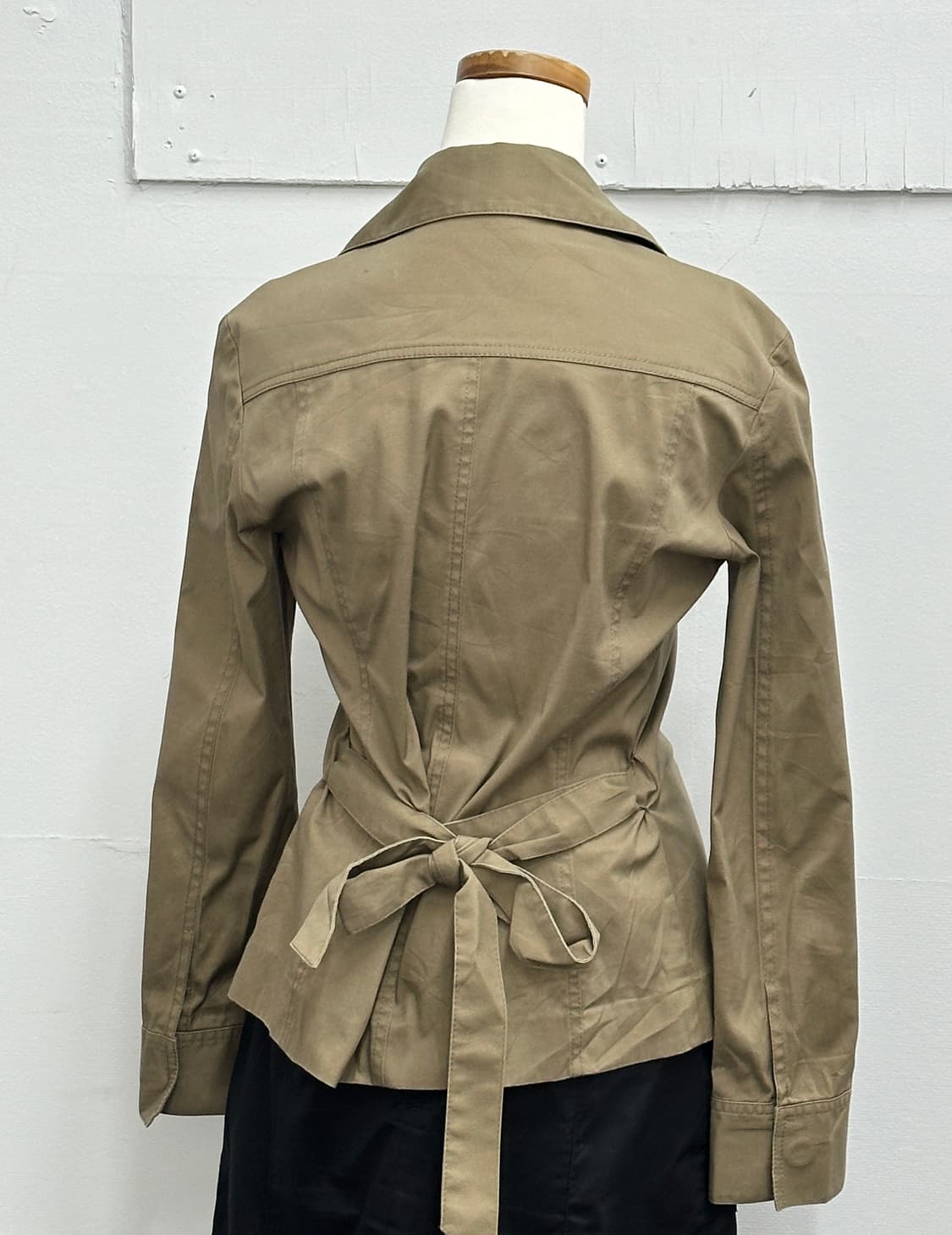 👜핀터 나나깔 셋업 코디세트👜 베이지 셔츠 허리라인 리본 정장 상품이미지6