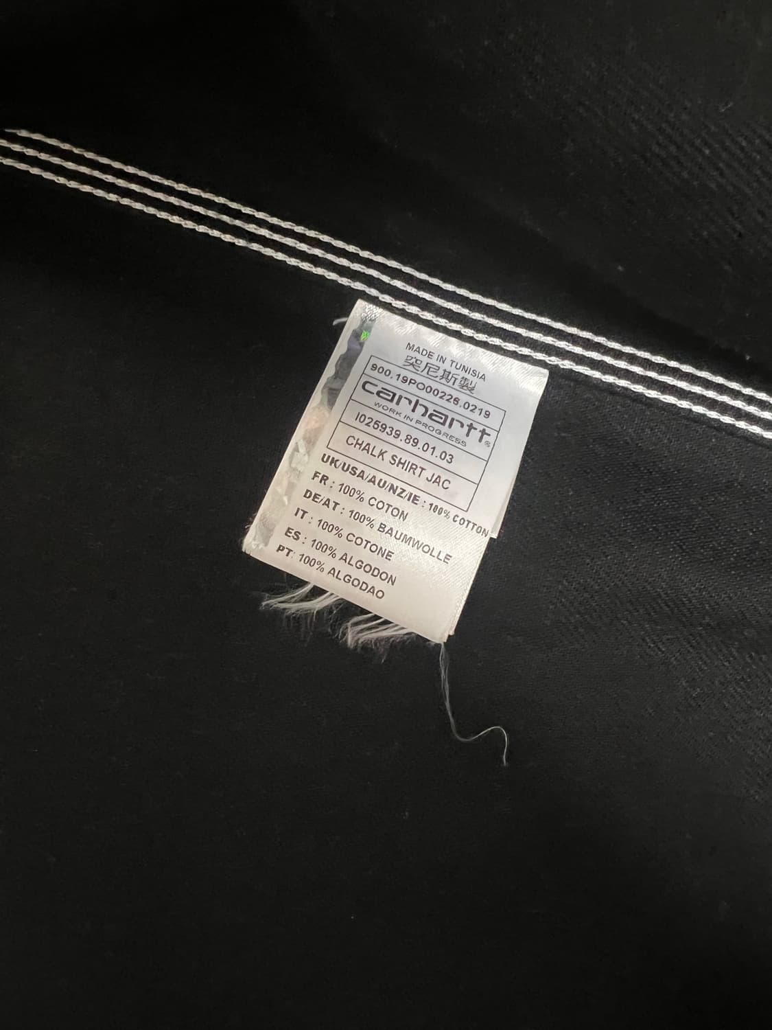 칼하트 WIP 초크 셔츠 자켓 M 블랙 상품이미지3