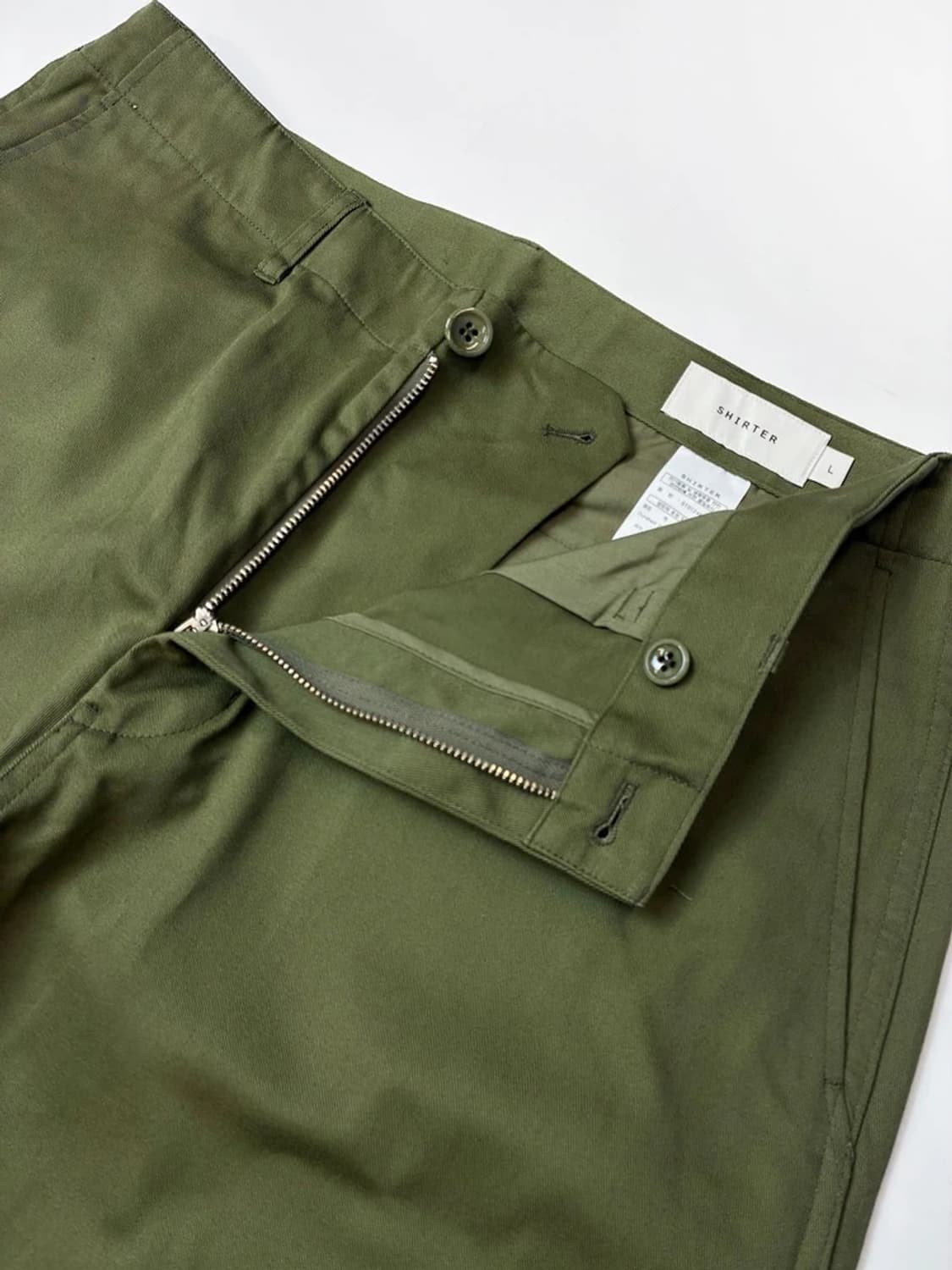 셔터 SHIRTER 24ss 와이드 카키 팬츠 PN4586 상품이미지3