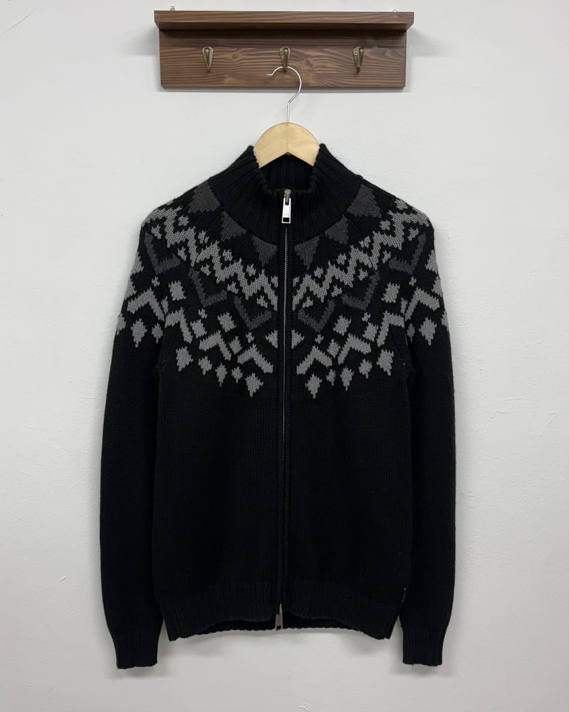 [S] 아르마니 익스체인지 매장판 투웨이 울 니트 집업 상품이미지1