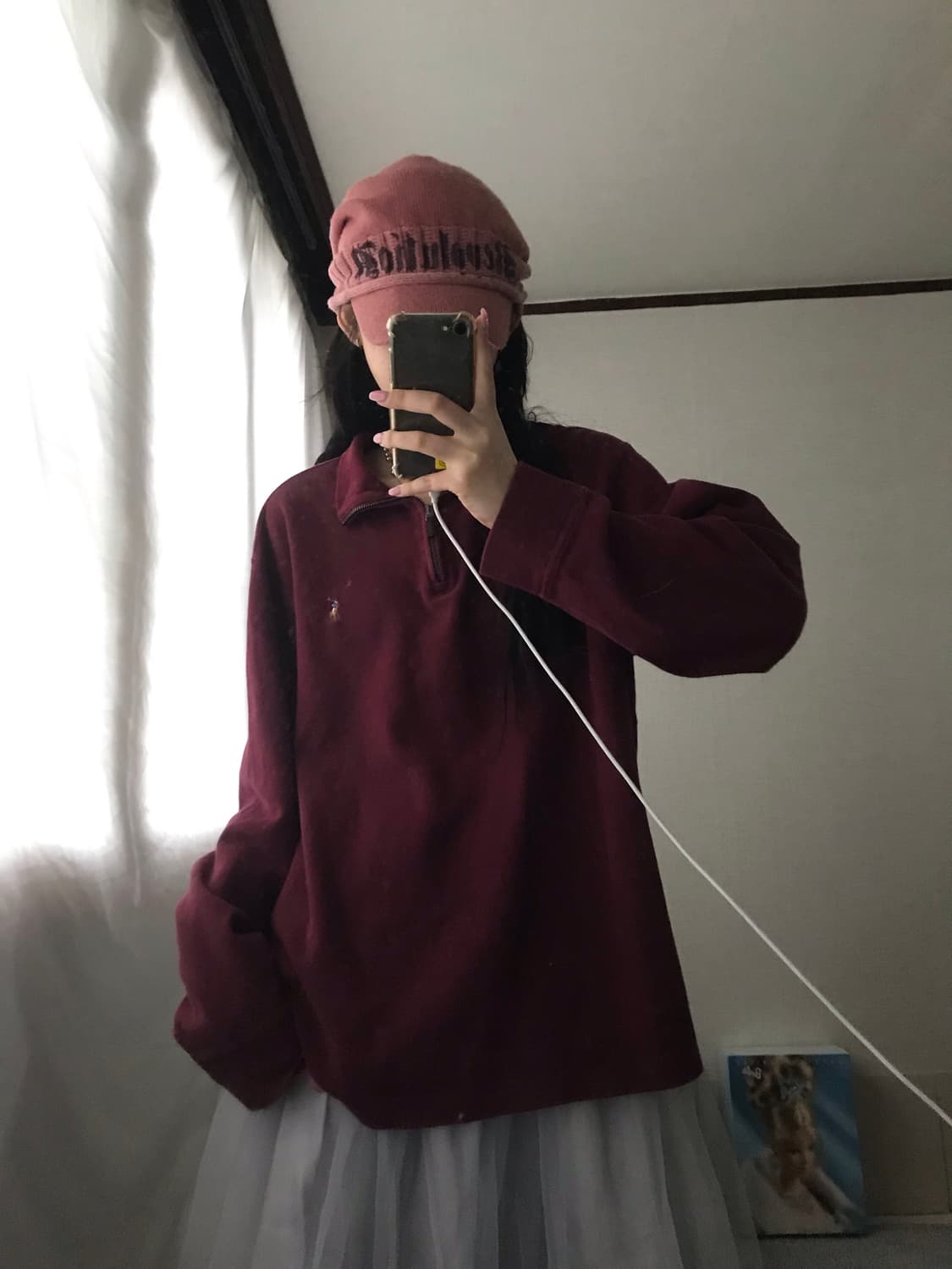 폴로 버건디 반집업 상품이미지5