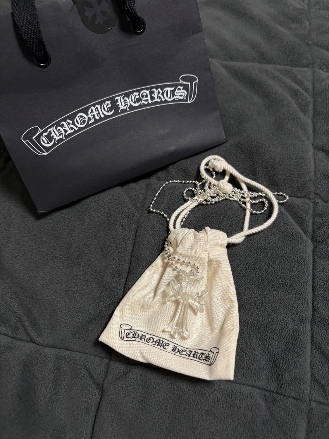 크롬하츠 실리크롬 클리어 목걸이 상품이미지1