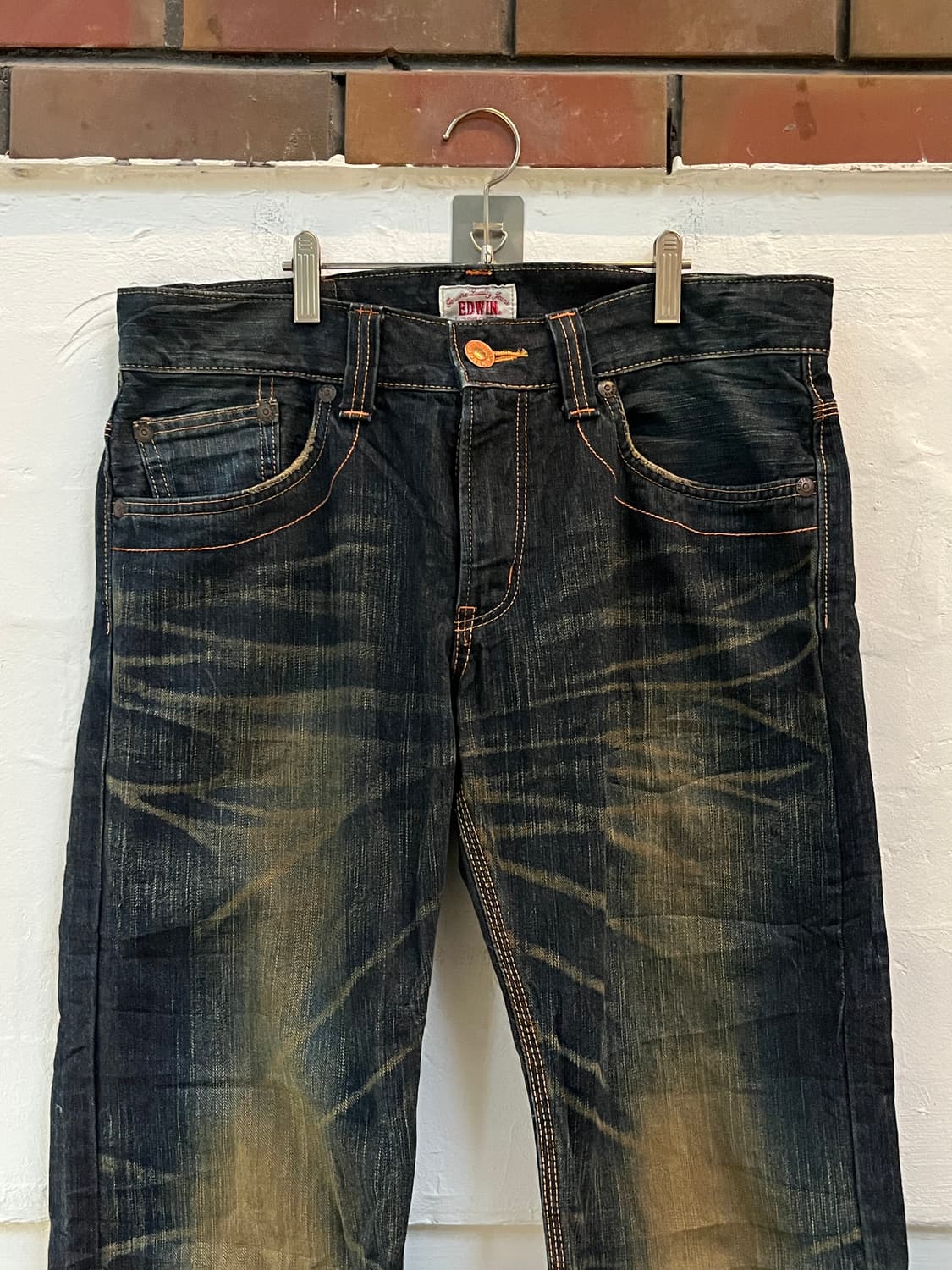 EDWIN 403XVS 플랩 포켓 데님 진 W32 상품이미지3