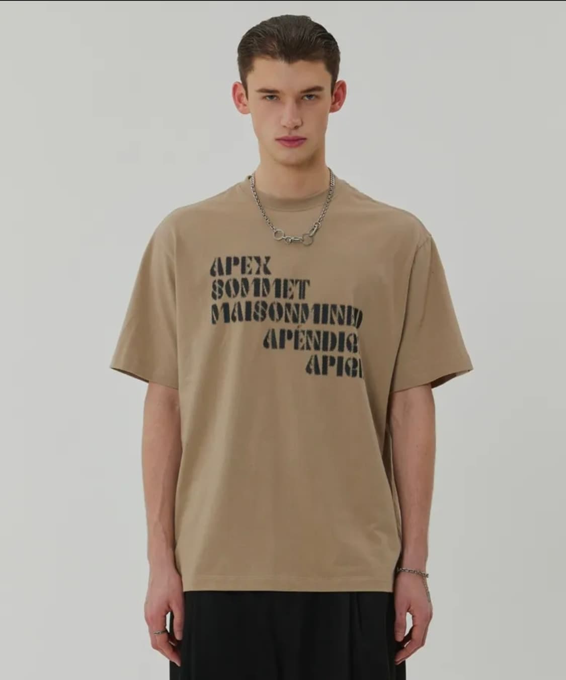 새상품 L ) 메종 미네드 APEX COMMET 반팔티 상품이미지1
