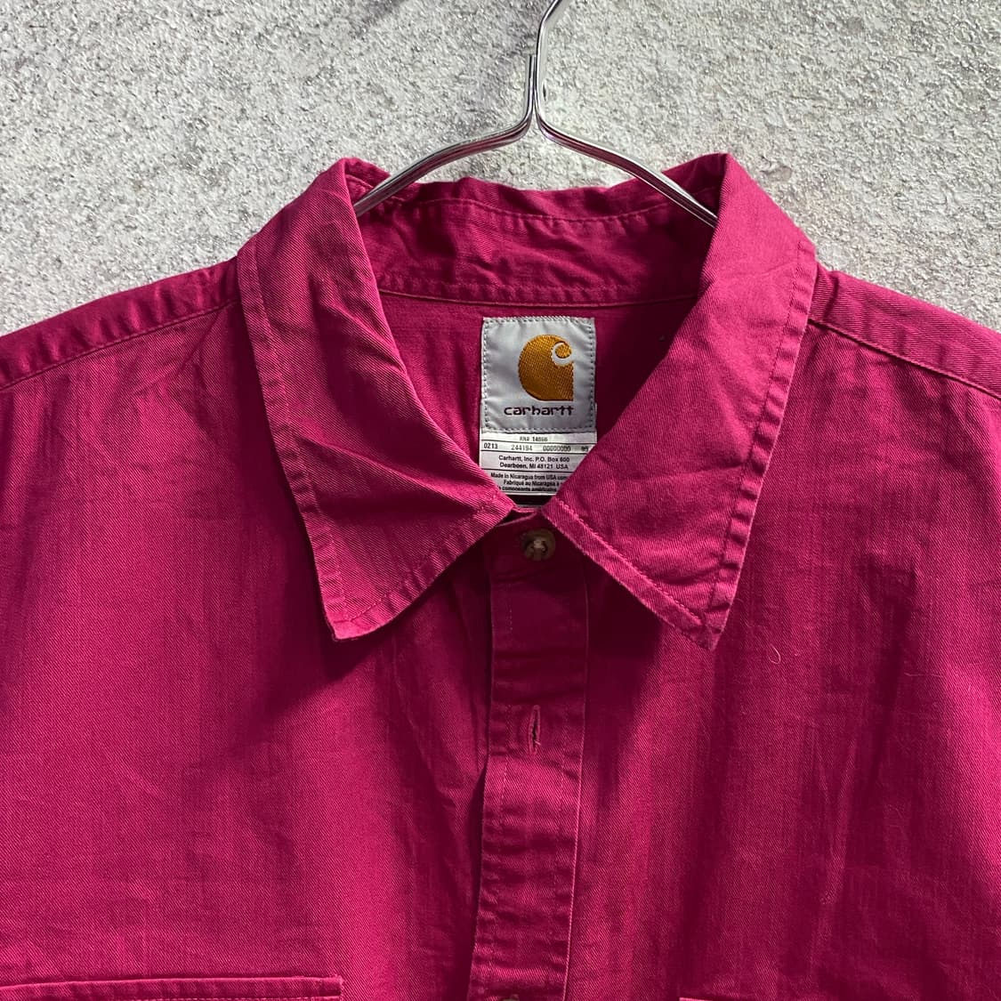 칼하트 패치로고 투포켓 바이올렛 셔츠 B3156 상품이미지3