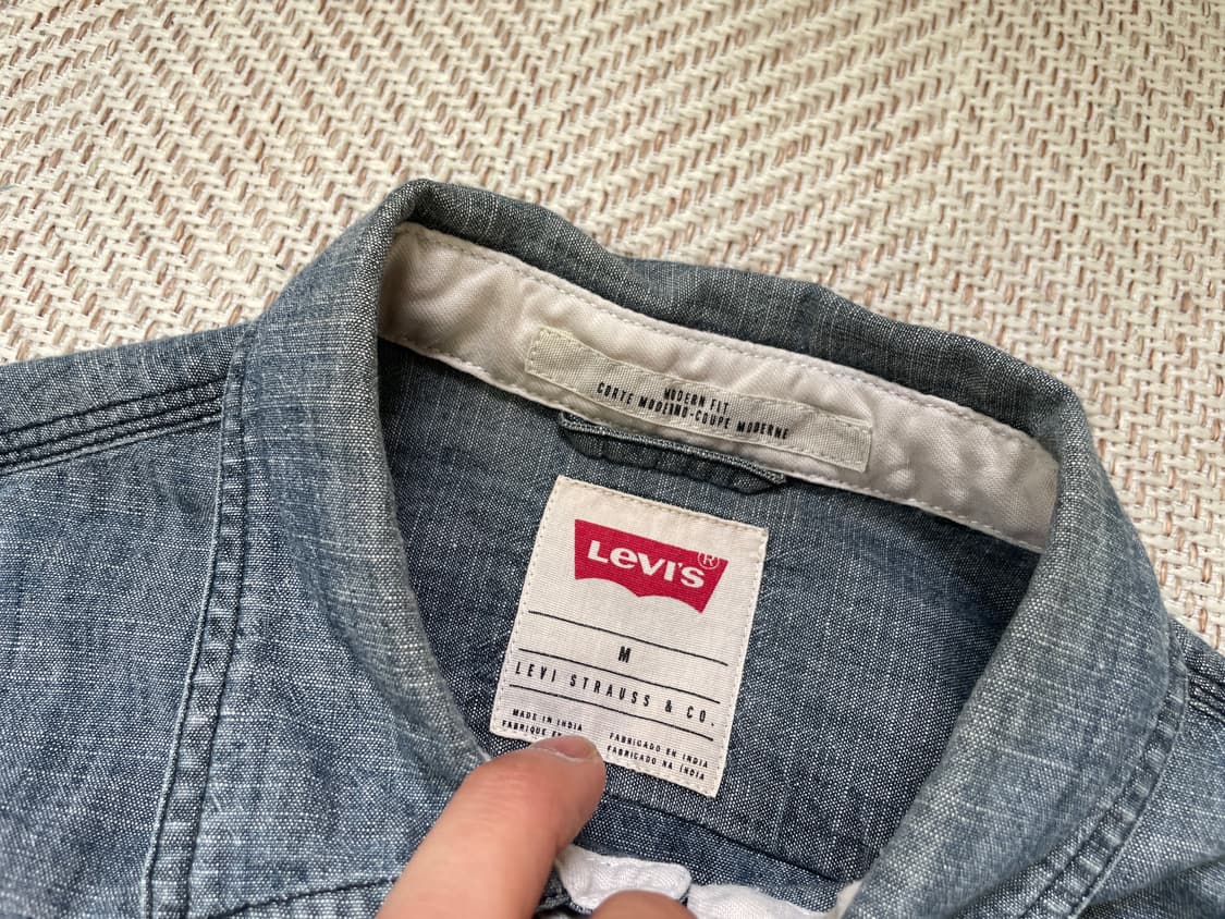 리바이스 샴브레이 데님셔츠 J04344 상품이미지3