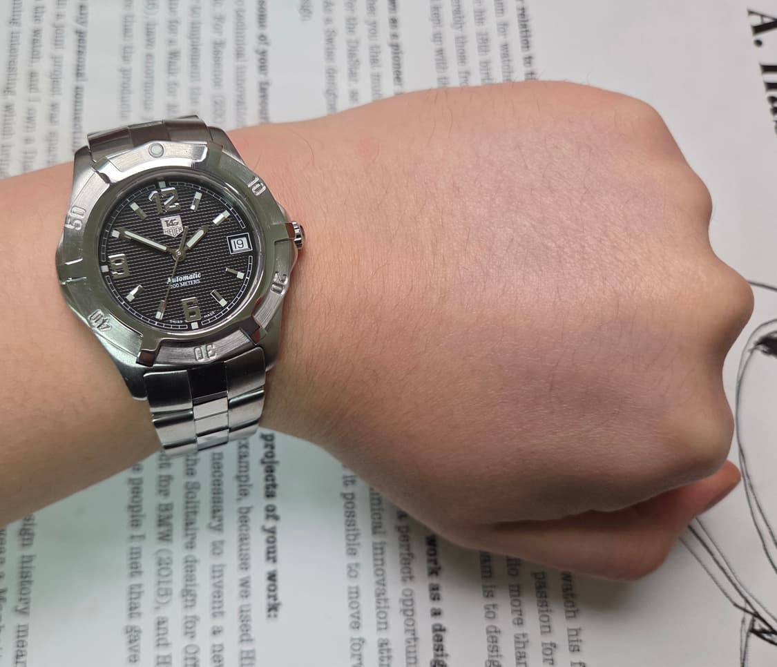 태그호이어 프로페셔널 2000 블랙 와플판 오토매틱 브레이슬릿 ver. 상품이미지10
