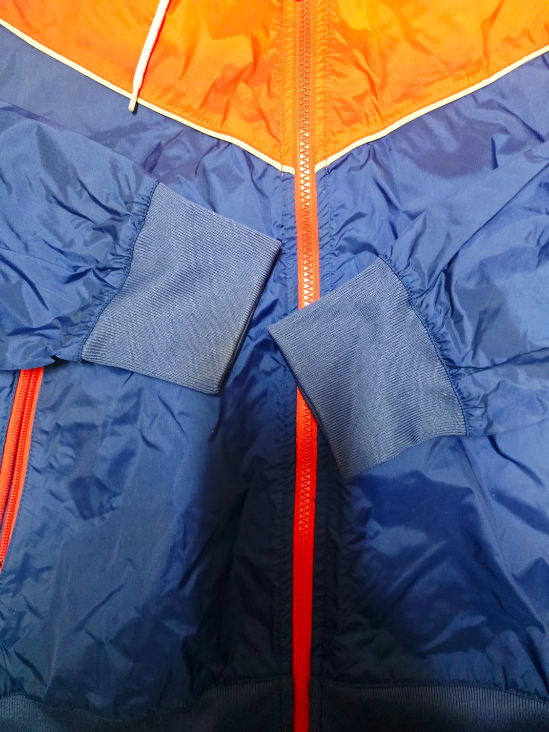 [나이키] Y2K 근본 네이비 레드 배색 윈드러너 후드 바람막이 100  상품이미지2