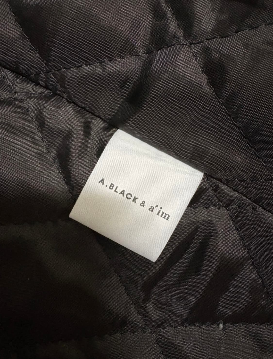 A.BLACK&a’im) 헤링본 하프 싱글 코트 55사이즈 상품이미지7