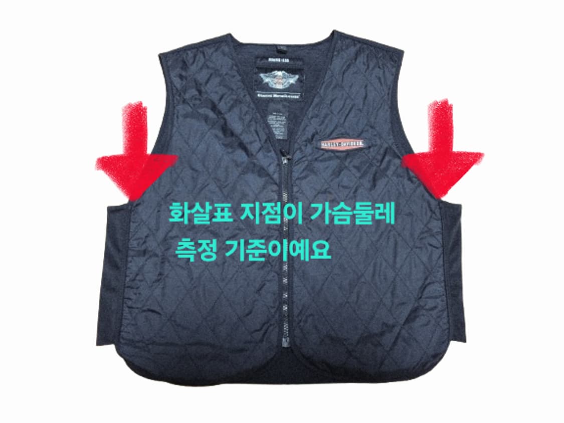 남성 할리데이비슨 라이딩 기어 퀼팅 경량 베스트 조끼 라이더 오토바이 상품이미지2