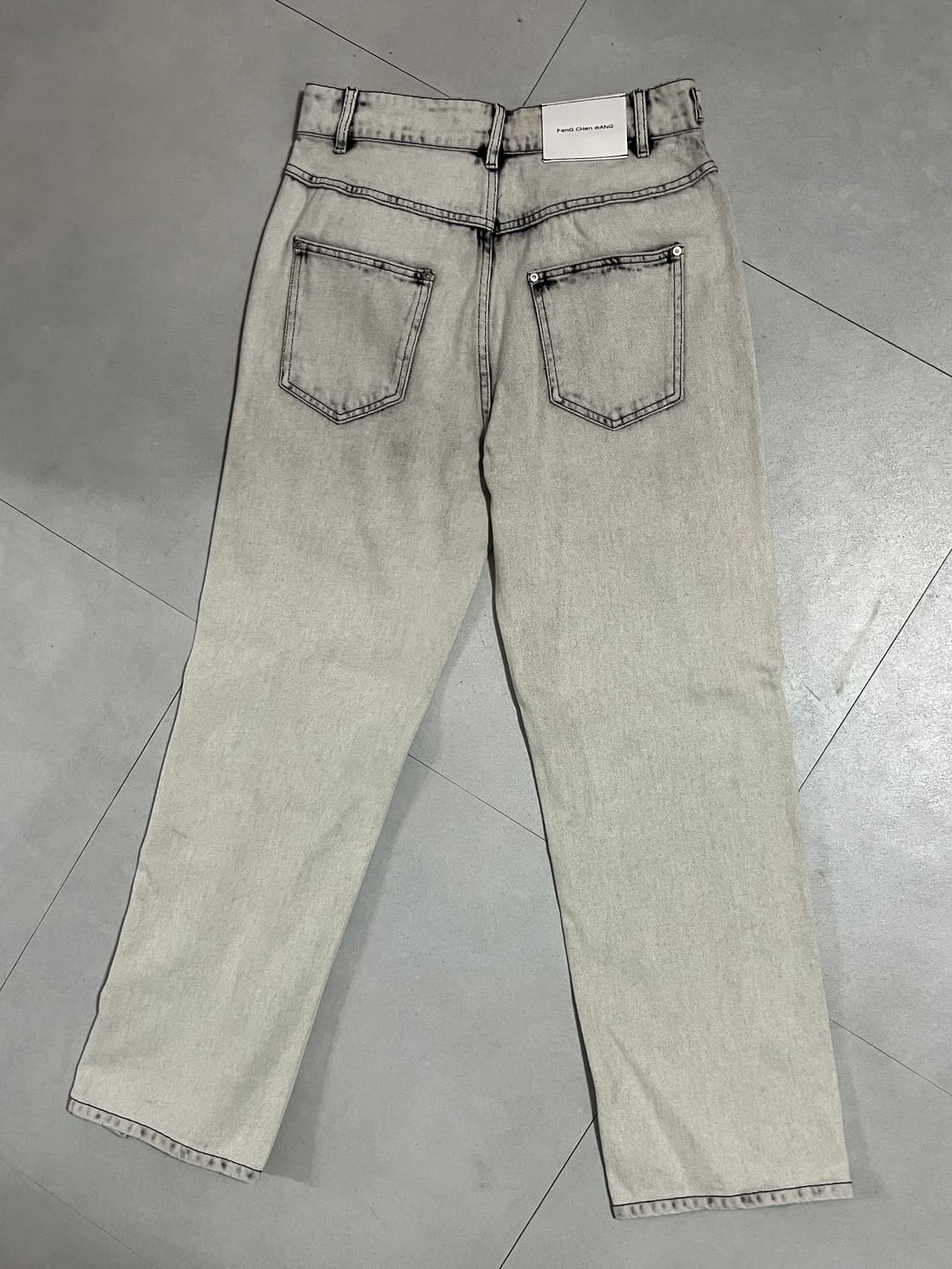 펑첸왕 사이드 버튼 워싱 데님 L사이즈 새상품 상품이미지2