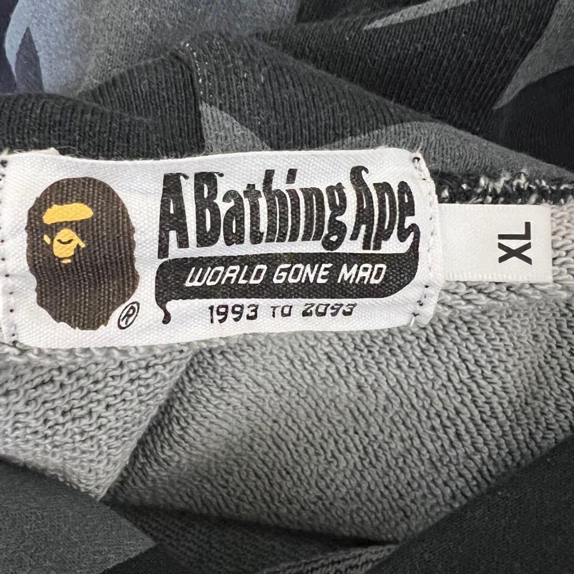 베이프 베이프 스타 패턴 루즈 핏 풀오버 후드 상품이미지3