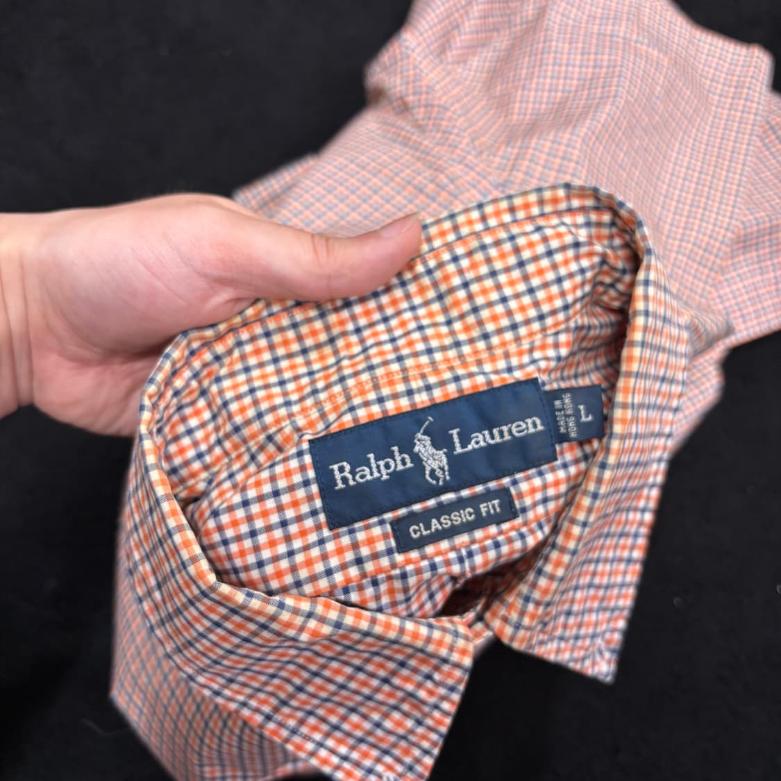 L 폴로 랄프로렌 잔 체크 반팔 셔츠 상품이미지4