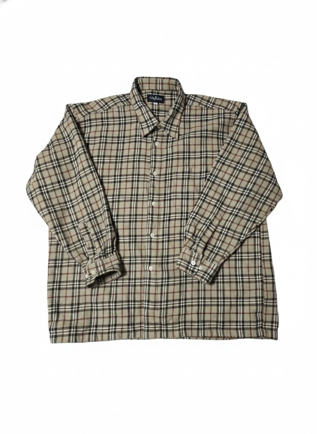 순모 체크 셔츠 XL 상품이미지6