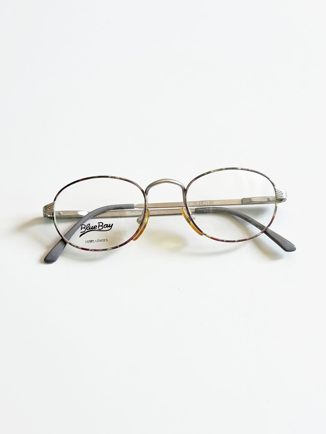 90s BlueBay 실버톤 슬림 오벌 메탈 프레임 빈티지 안경 상품이미지1