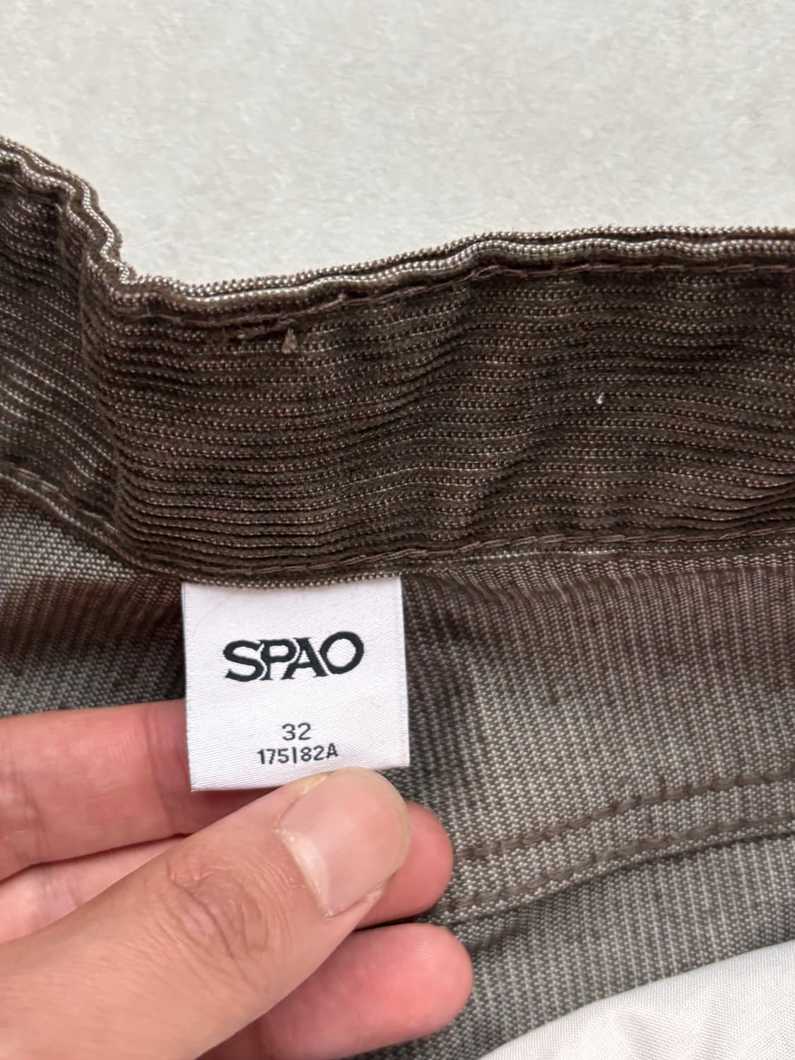 스파오 벌룬핏 코듀로이 팬츠 32 브라운 / 새상품 상품이미지5