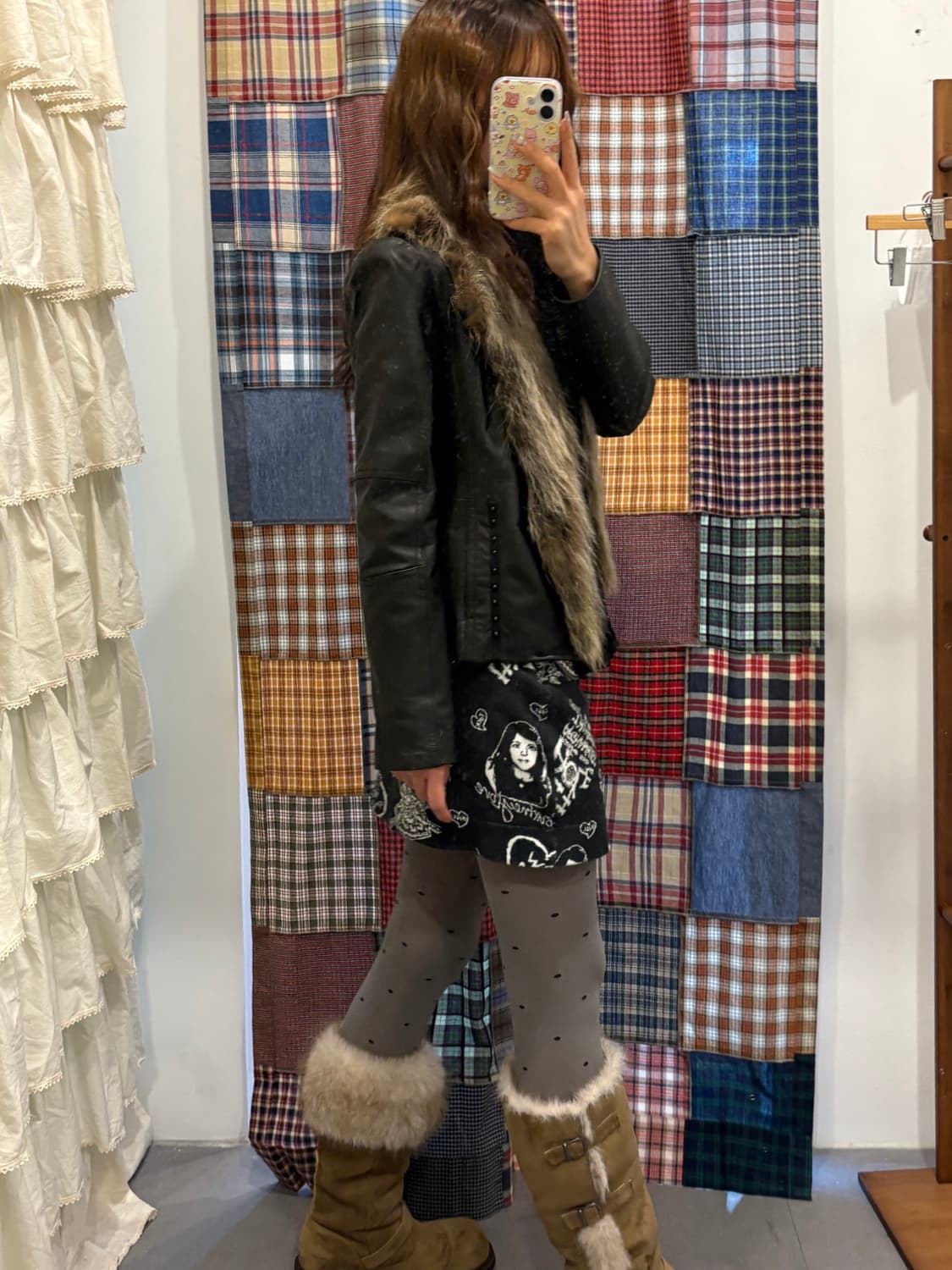 히스테릭글래머 패턴 밴딩 미니스커트 상품이미지6