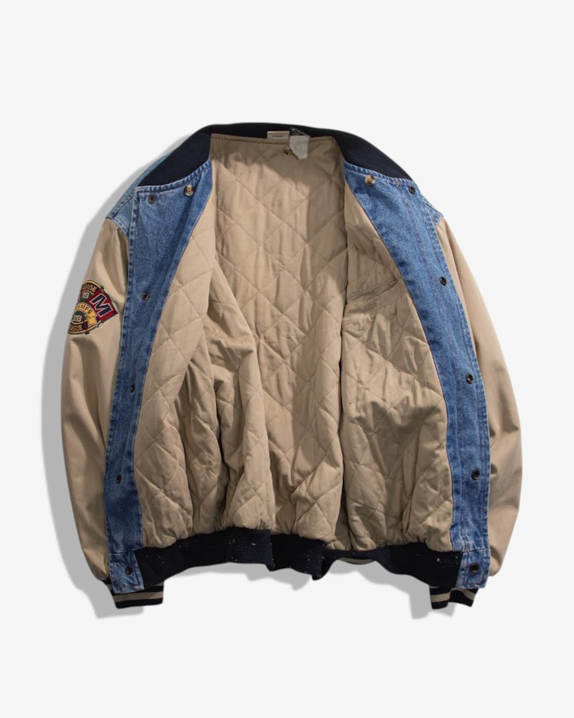 T-1976 90s Disney denim varsity jacket 상품이미지3