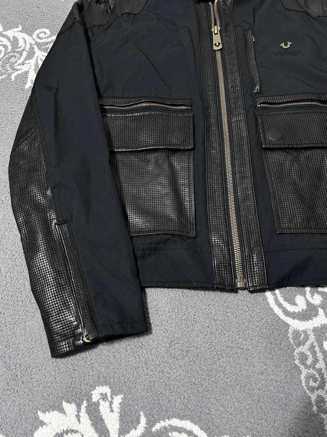 트루릴리젼 레더 하이브리드 자켓 상품이미지4