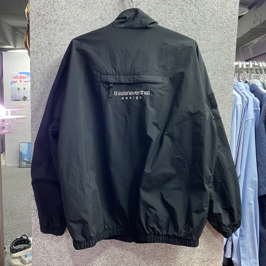 디스이즈네버댓 스몰로고 블랙 트랙자켓 B3840 상품이미지7