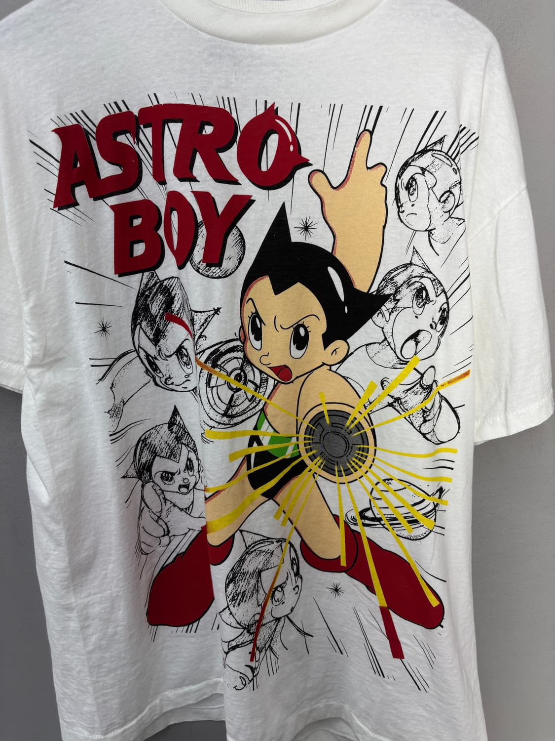 빈티지 우주소년 아톰 그래픽 화이트 반팔 A3710 상품이미지3
