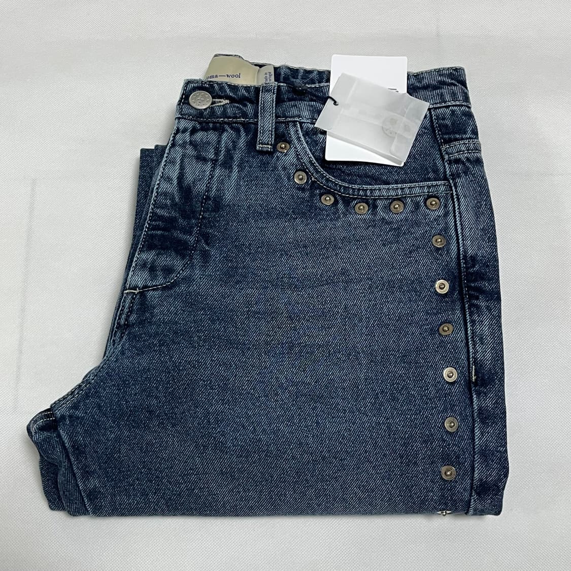 [M,L]팔로마울 Crowd B 스터드 데님팬츠/블루 상품이미지2