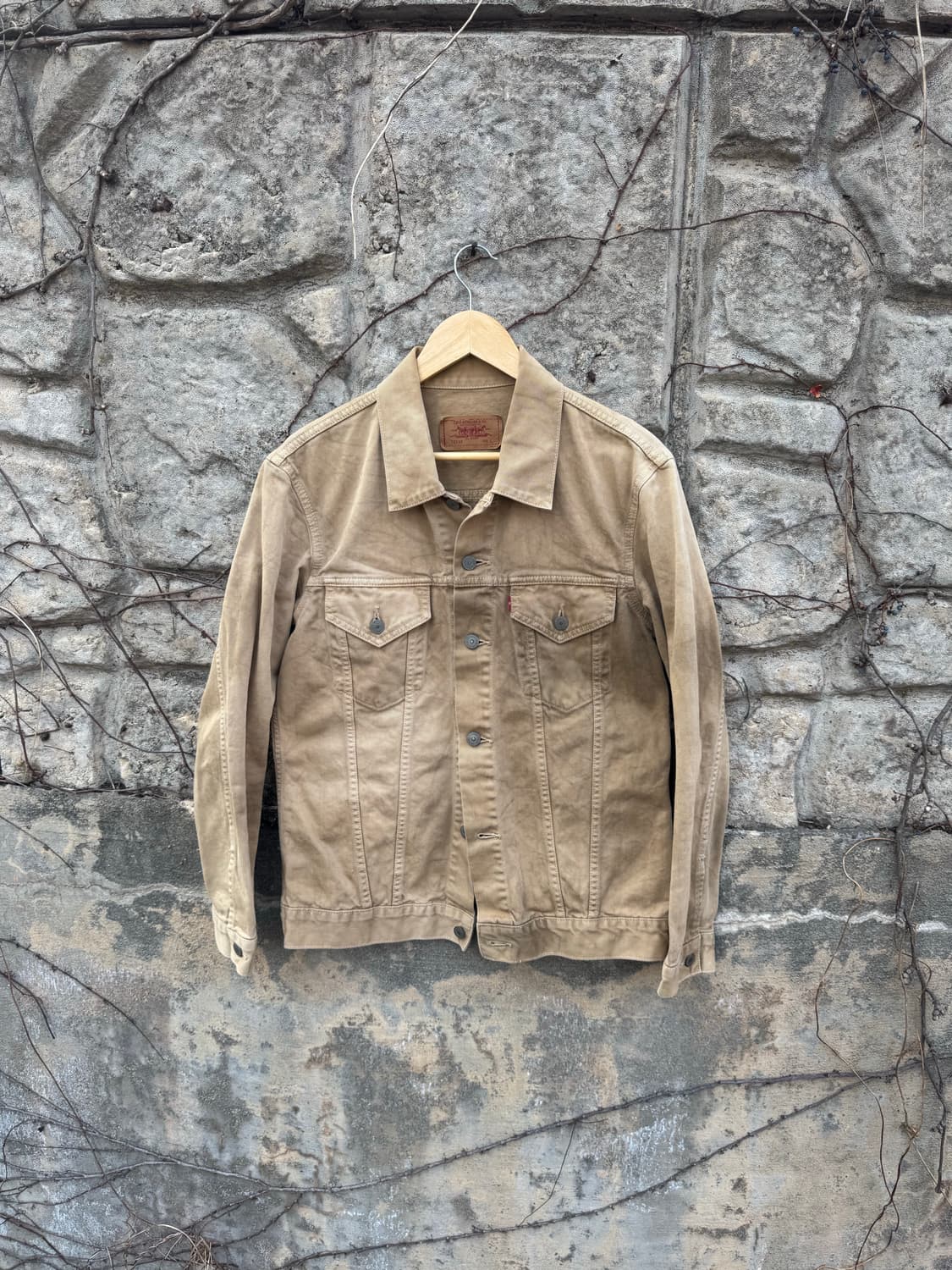 00s 리바이스 빈티지 타이다이 코튼 트러커 자켓 베이지 상품이미지1
