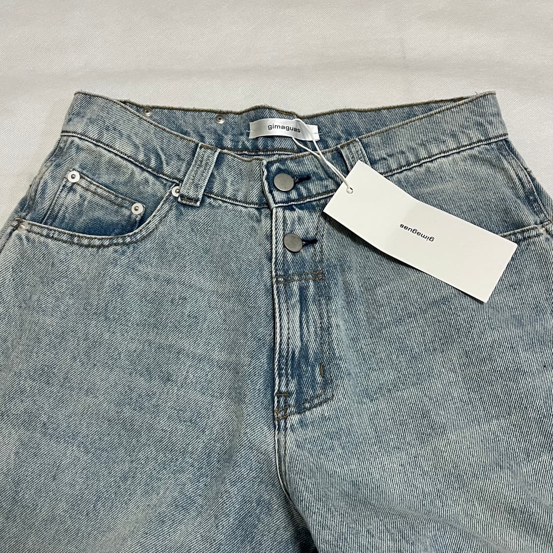 [36,38]기마구아스 Baggy 데님 팬츠/블루 상품이미지3