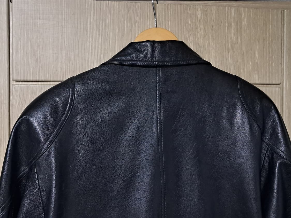 빈티지 천연 양가죽 롱자켓 가죽 코트 상품이미지7