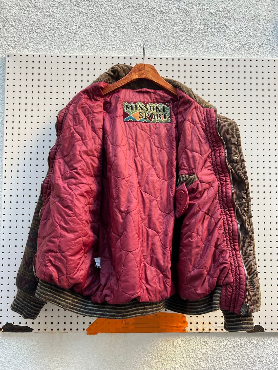 1990s MISSONI SPORT AZTEC CORDUROY 미쏘니봄버 상품이미지3