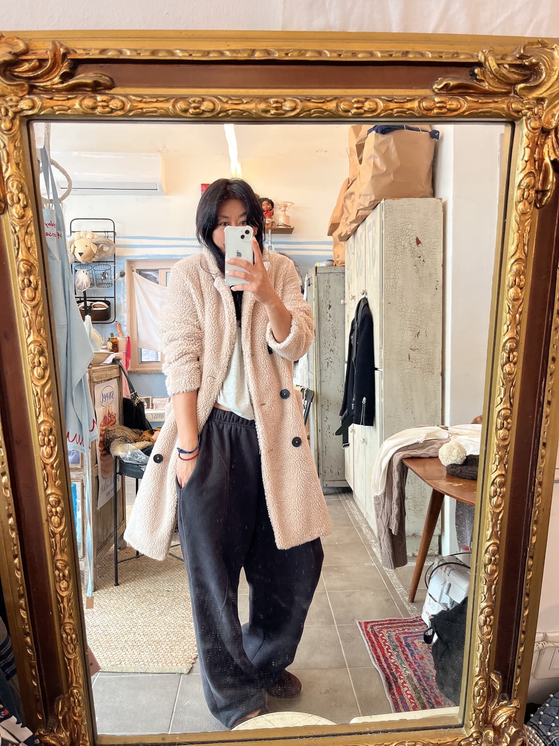 산드로 뽀글이 자켓 상품이미지3