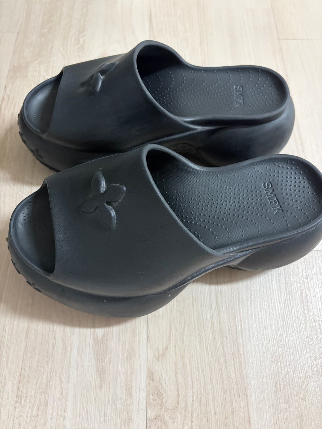 smfk Compass Wave 플랫폼 범퍼 샌들 블랙 컬러 38 상품이미지2