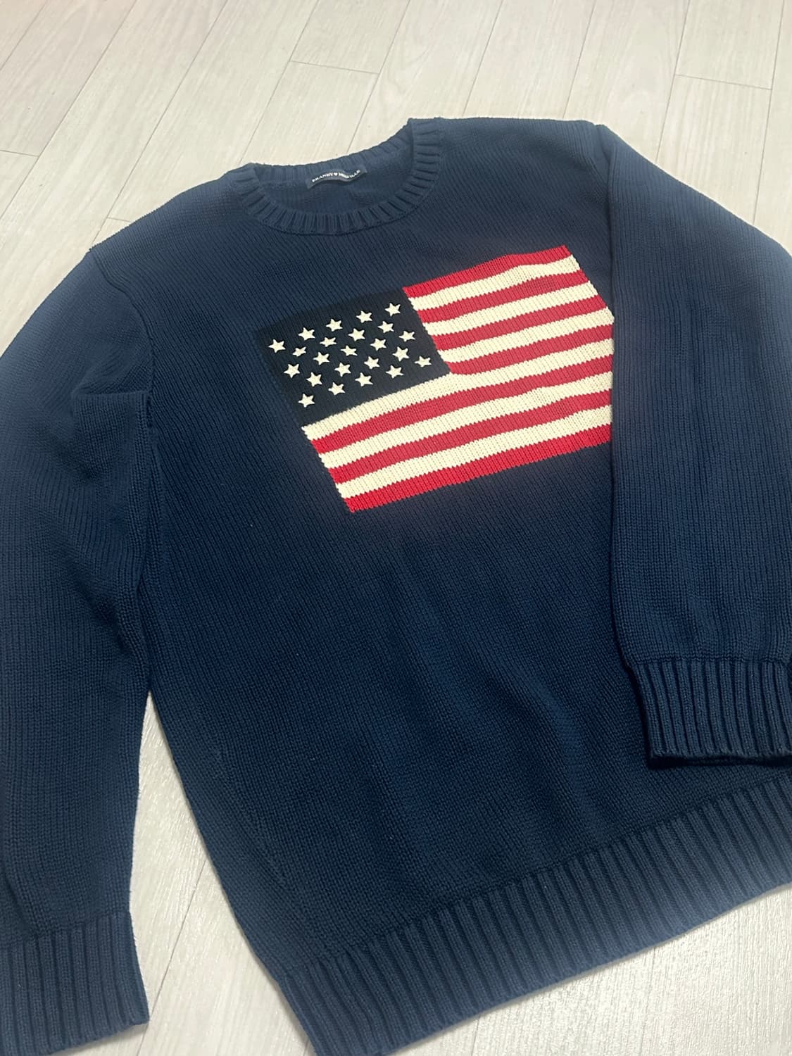 브랜디멜빌 성조기 니트 네이비 상품이미지1