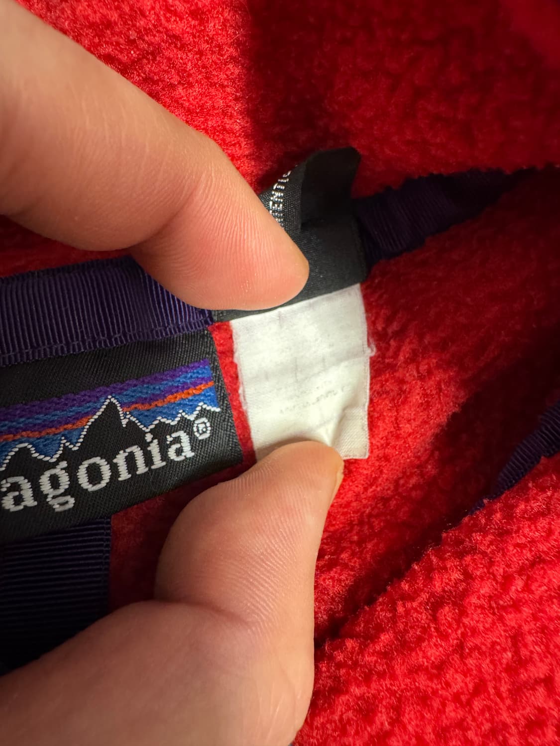 파타고니아 신칠라 스냅 티 풀 오버 레드 블랙 메이드 인 자메이카 상품이미지5