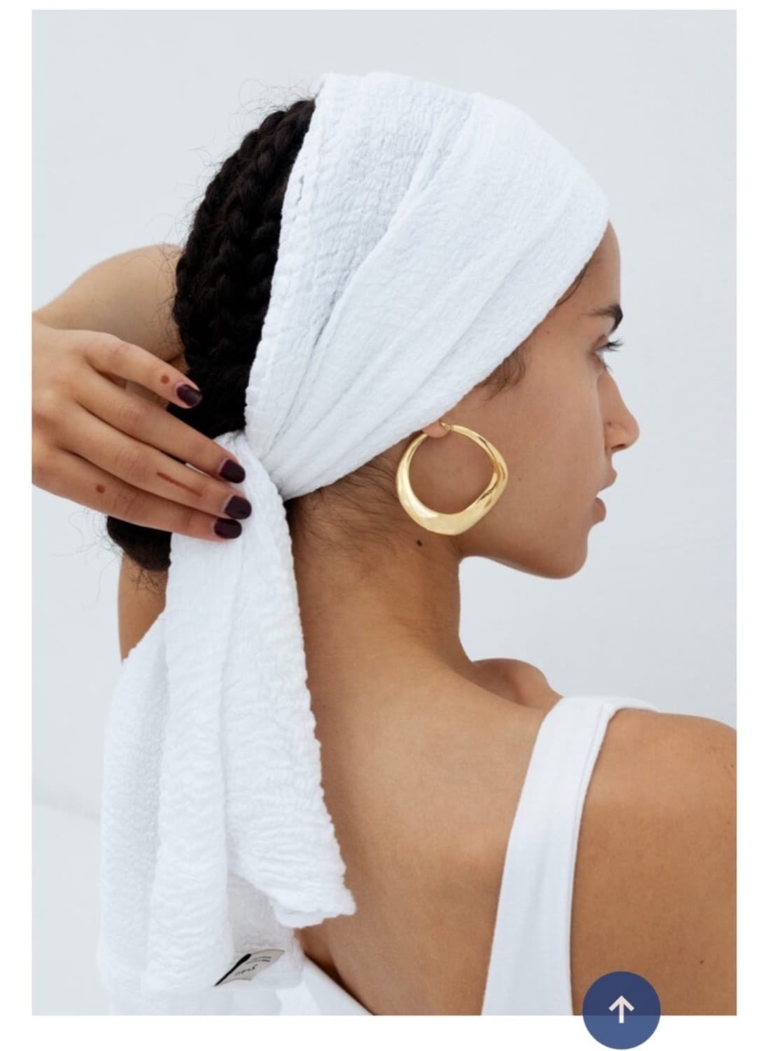 가비패브릭, 가비스카프 화이트 상품이미지2