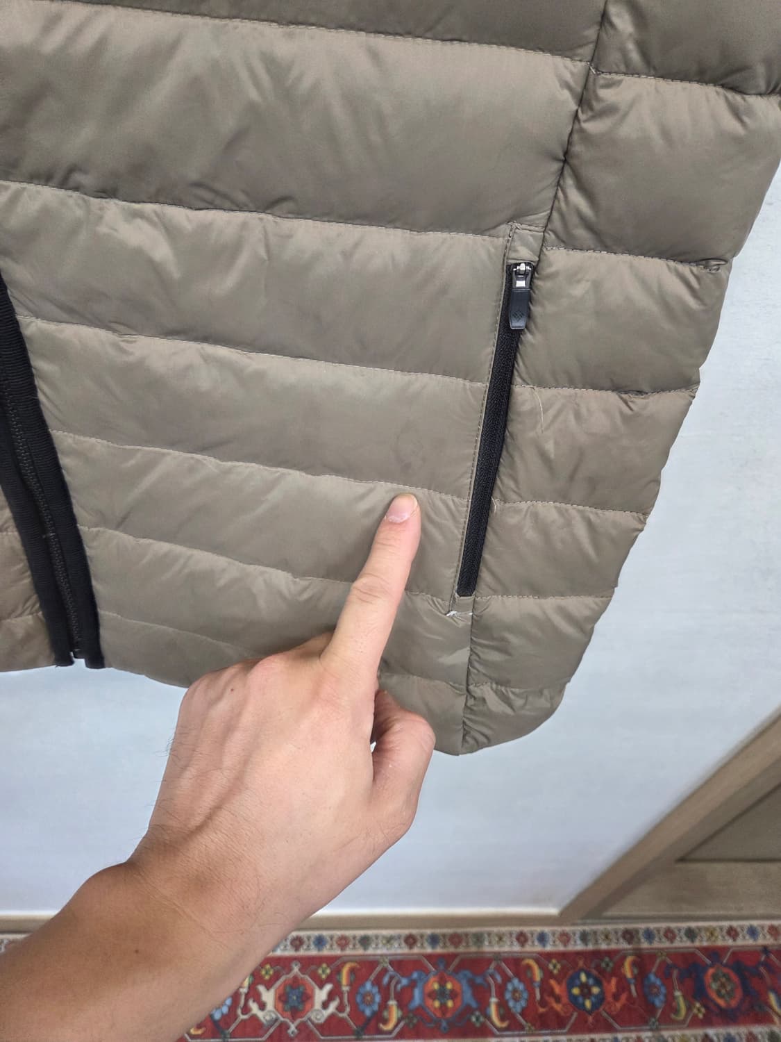 컬럼비아 경량패딩 조끼 베이지 xxl 상품이미지6
