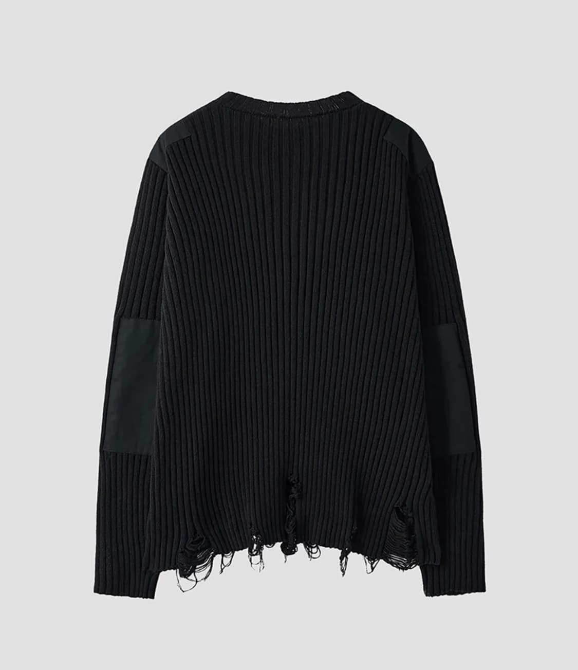 노이어 코튼 데미지 컴뱃 니트 상품이미지2