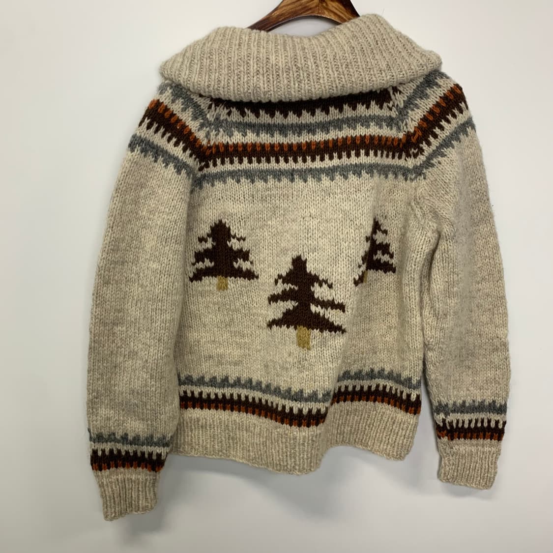 Vintage 빈티지 숄카라 코위찬 니트 가디건 상품이미지3